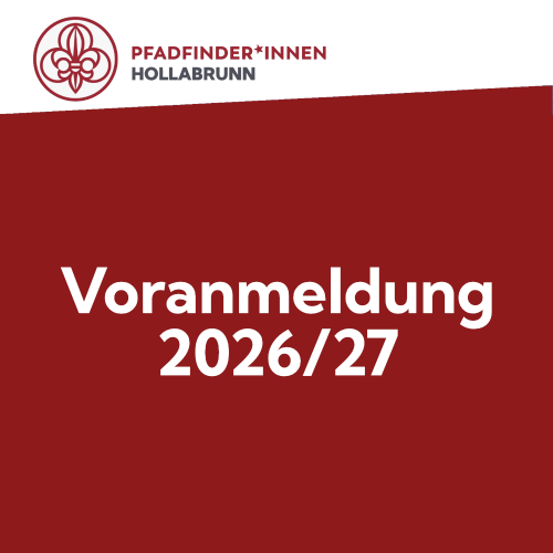 Voranmeldung 2026/27